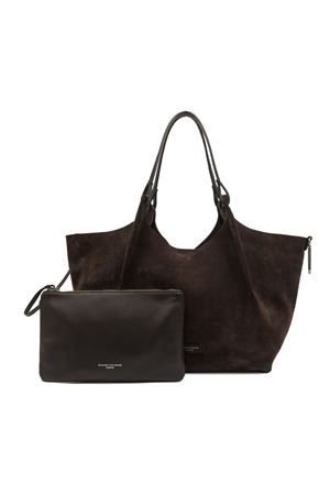 Dark brown Dua bag soft suede GIANNI CHIARINI | BS9780CMPL974